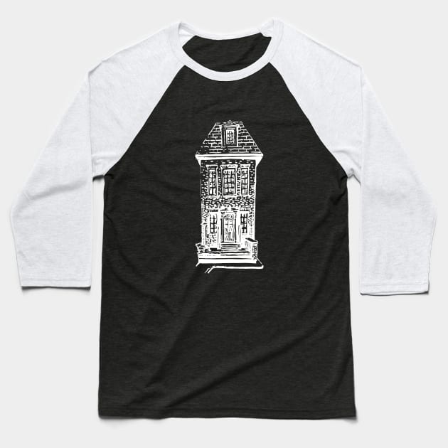 A unique gift for any holiday. Old house. Baseball T-Shirt by ElizabethArt